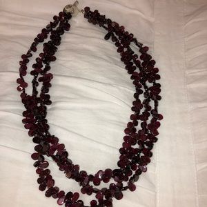 Red stone necklace